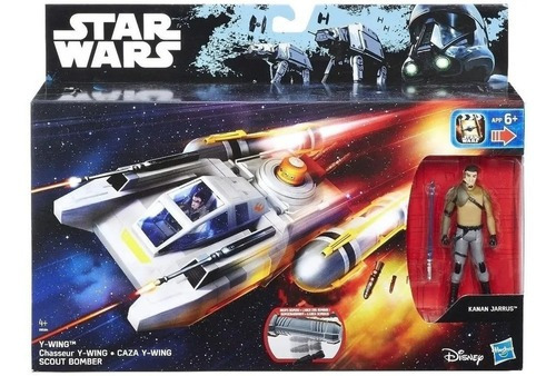 Star Wars Nave Bombardier Eclaireur Y-wing+figura B3677 Srj