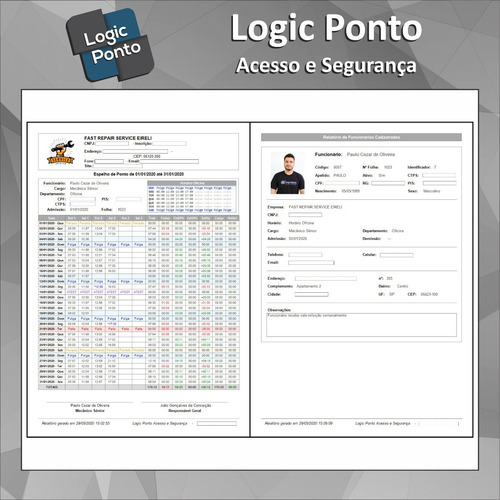 Relógio Ponto Biométrico Digital + Software + Frete Grátis