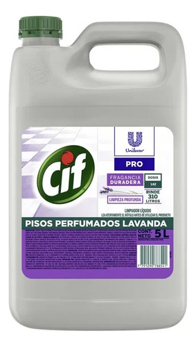 Limpiador  Cif Concentrado Fragancia Lavanda 5lt