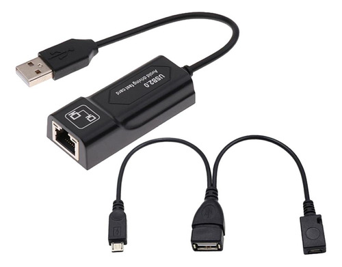 Adaptador Ethernet Lan Rj45 + Cable Usb 2.0 Para 2nd Gen Tv3