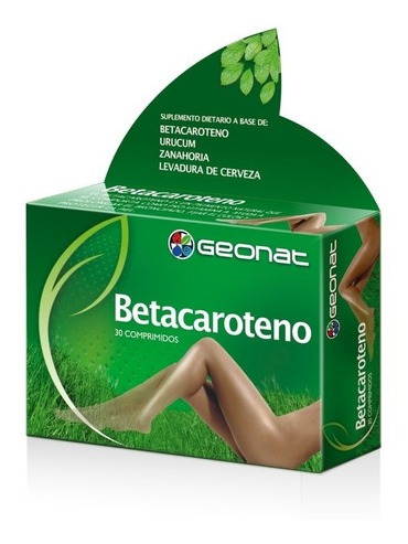 Suplemento Geonat Betacaroteno Bronceado De La Piel 30 Compr