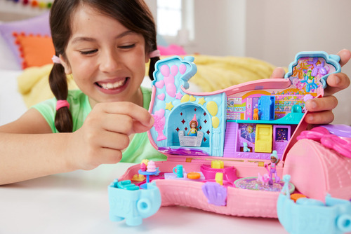 Polly Pocket Set Fiesta De Perrito 25 Sorpresas Puppy Party Multicolor