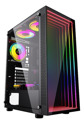 Gaming Pc Atx Con Argb Usb 3.0 Y Vidrio Templado Soporta E