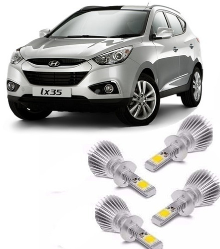 Kit Completo Led Cob Hyundai I35 10/13 Alto Baixo E Milha