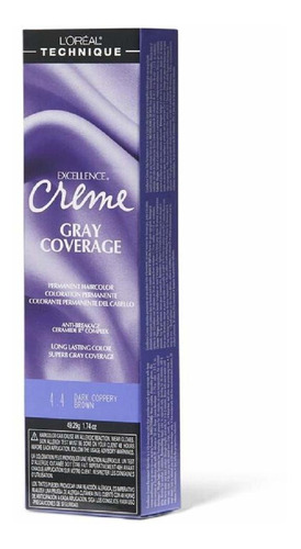 Crema Permanente Color Pelo Para Grises Resistentes.