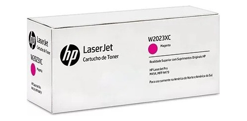 Cartucho Toner Original Hp W2023x M479 M478 Sem Chip Magenta