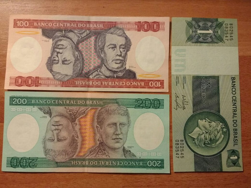 Brasil. Lote X 3 Billetes Cruzeiros. Excelente Estado!!!