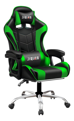 Imagen 5 de 7 de Silla Gamer Oficina Masaje Lumbar Reclinable Giratoria