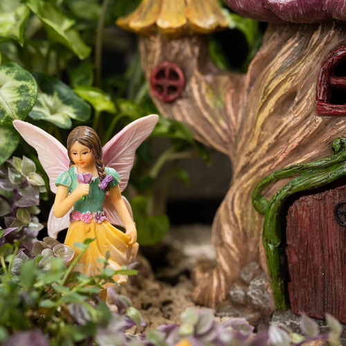 Casa De Hadas Para Jardín - Kit De Accesorios Y Hadas En Min