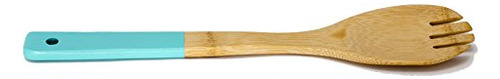 Set De Utensilios De Cocina De Bambú Home Basics Con Mangos