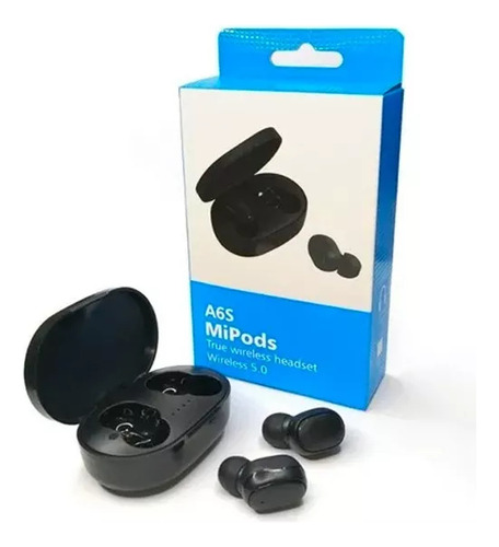 Audifonos Manos Libres A6s Tws Bluetooth Resistente Negro
