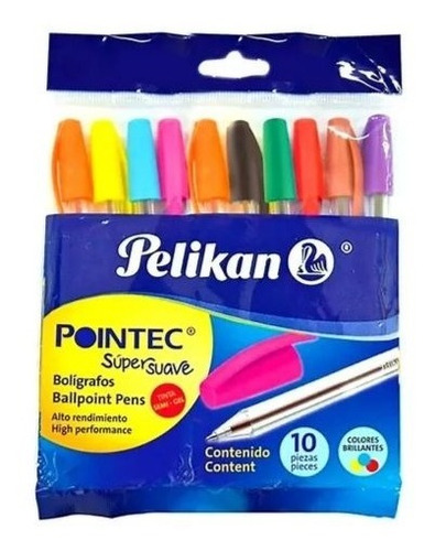 Boligrafo Pelikan Pointec X10 Colores 