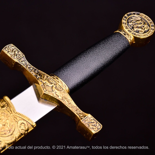 Imagen 4 de 10 de Espada Cuchillo Daga Mini Excalibur Abre Carta Templarios