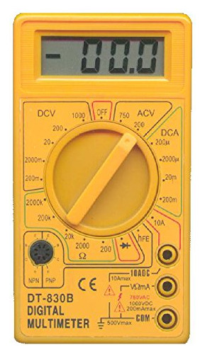 Dt830b, Voltmetro, Ampermetro, Multmetro Digital Lcd De Ohmi