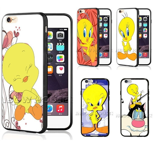 Forro Case iPhone 6s Plus Tweety Bird Warner Bros Acrilico