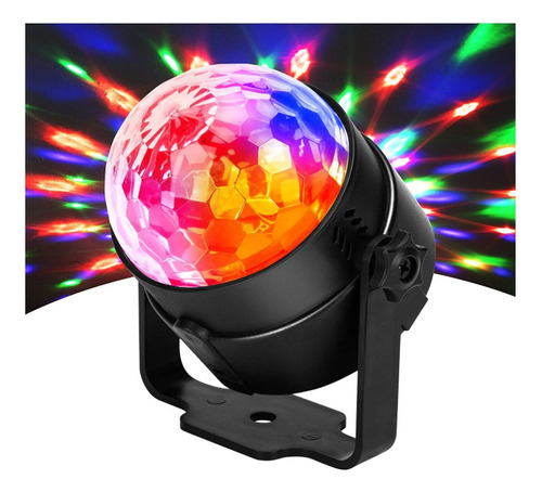 Luz Led Disco Crystal Bola Rgb Automatica Con Control