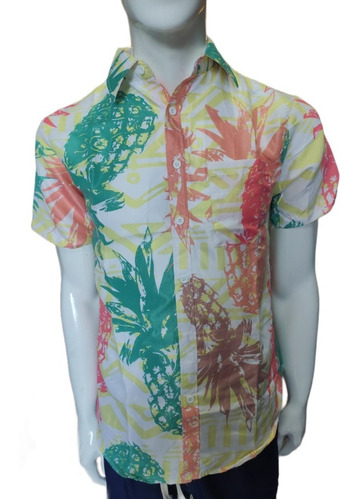 Camisa Guayabera De Hombre Tropical De Verano