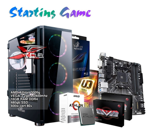Computadora Gamer Start Amd Tdsxtreme, Igpu Radeon 2gb