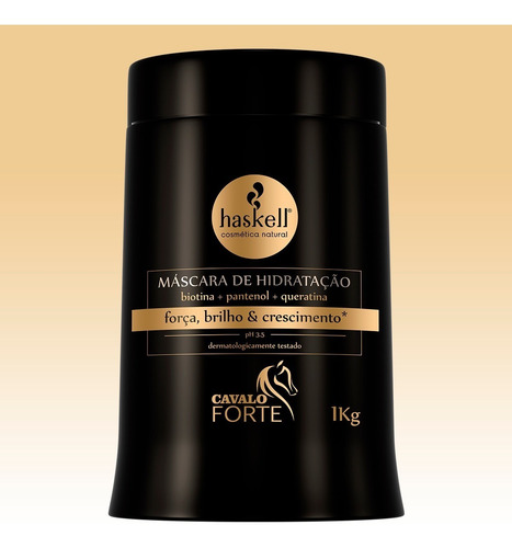 Imagem 4 de 7 de Kit Haskell Cavalo Forte Sh Cond Máscara 1l Completo 6 Itens