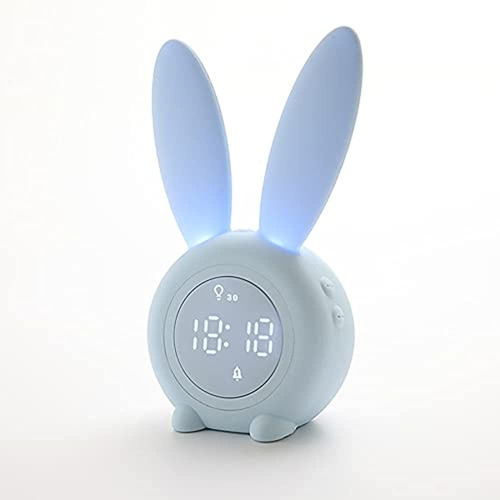 Luckydays Lindo Conejo Despertador Reloj Led Creativo Para N