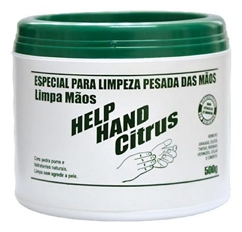 Creme Limpa Mãos 500g Help Hand Citrus