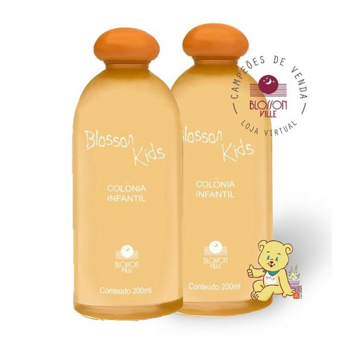 Kit 2 Unid. Infantil Colonia Blosson Ville Kids Frutal 200ml