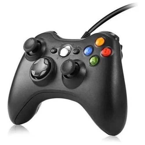 Controle Xbox 360 Video Game Com Fio Wireless Slim Joystick