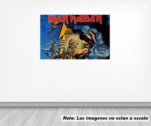 Vinil Sticker Pared 50cm Lado Iron Maiden Modld0002