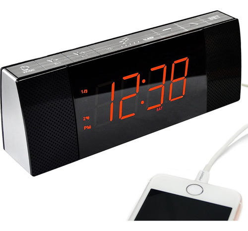 Radio Reloj Itoma Cks503 C/bocinas, Bluetooth Y Puerto Usb