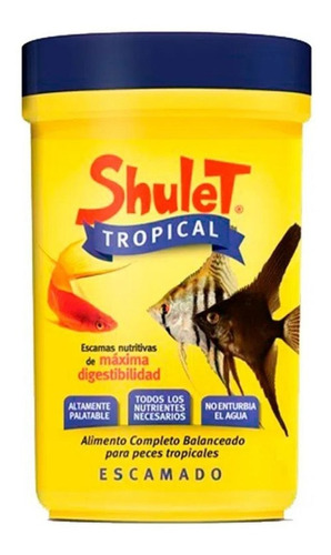 Shulet Tropical 40 Gramos Alimento Peces Tropicales Comunitarios Envíos