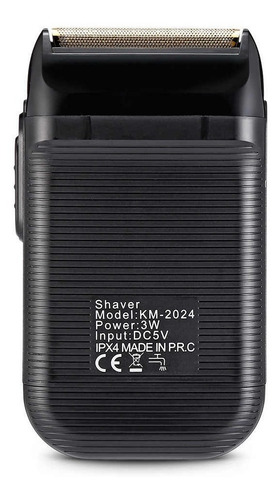 Afeitadora Shaver Kemei Km-2024 Recargable Usb + Cabezal