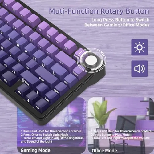 Teclado Mecánico Inalámbrico Para Juegos Attack Shark X85 Rg