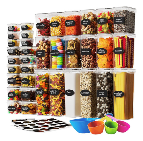 Juego De Recipientes Hermeticos Para Almacenar Alimentos ...