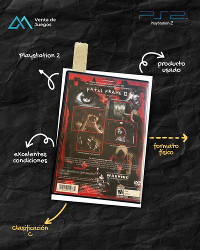Fatal Frame 2: Carmesí Butterfly - Ps2 (Usado)