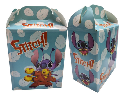 30 Caja Dulcera/lonchera Stitch. Fiesta, Dulces.