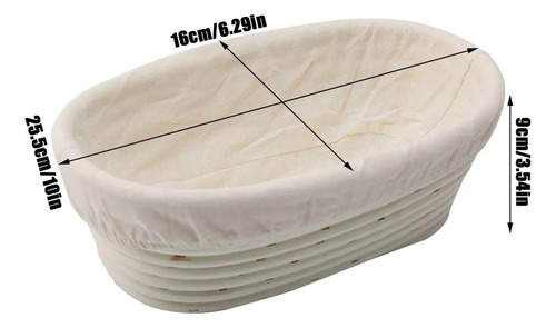 Nn Cesta De Pan, Cesta Ovalada A Prueba De Pan, Para El
