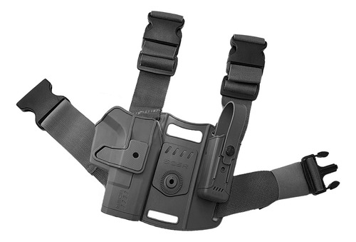 Funda Pistolera Táctica Boer Glock Porta Cargador Muslera