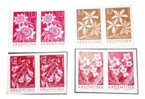 Comprar 4 Pares Estampillas S\u002Fdentar 1960 Pruebas - Argentina Exp.f.