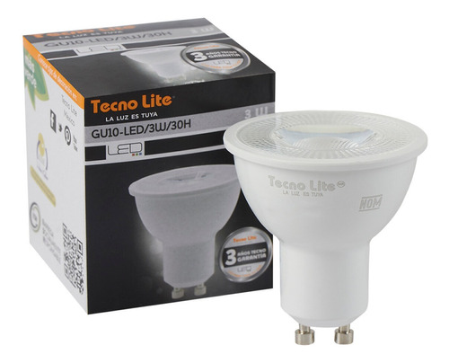 Foco P/casa Led 3w 250lm 3000k 100-127v ~ Tecnolite Sn