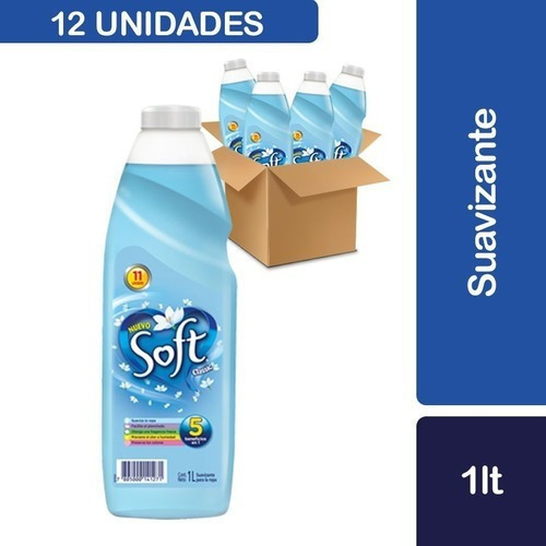 12 Suavizantes Soft Normal 1l