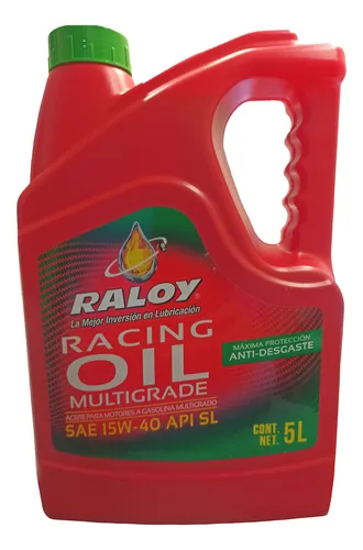 comprar Aceite Motor Raloy Racing Multigrade Oil 15w40 Api Sl 5l