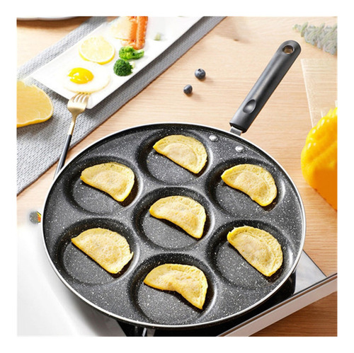 C Sartén For Tortilla De 7 Orificios Hamburguesa Huevo