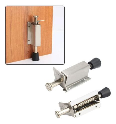 Tope De Puerta Telescópico Con Resorte Y Tornillos 14cm