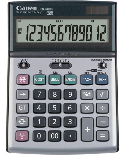 Calculadora De Escritorio Canon Bs-1200ts Silver