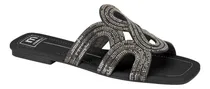 Comprar Sandália Rasteira Feminina Pedrarias Strass Moleca 5462.133