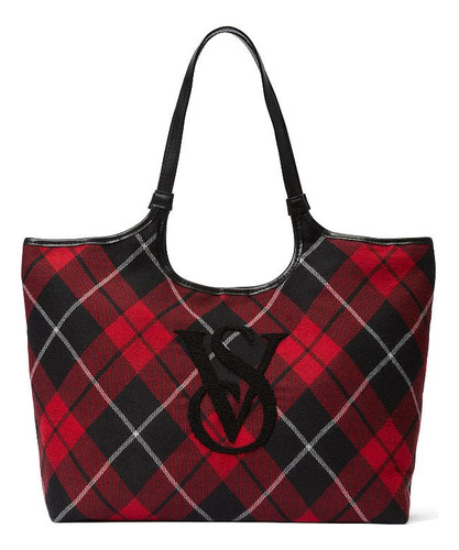 Bolso Tote Cuadrillé Victoria's Secret