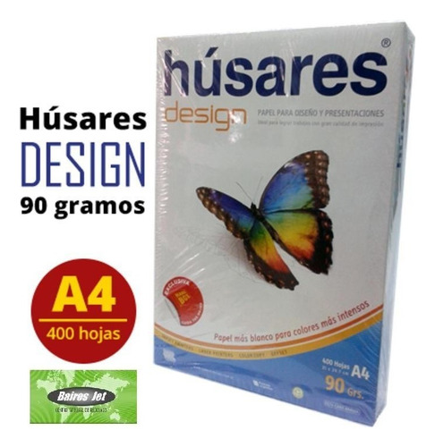 Resma Husares Design A3 90 Gramos X 400 Hojas Husares 7914 Color Blanco