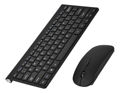 Kit Delgado De Teclado Y Mouse Inalámbricos De 2 4 Ghz Para