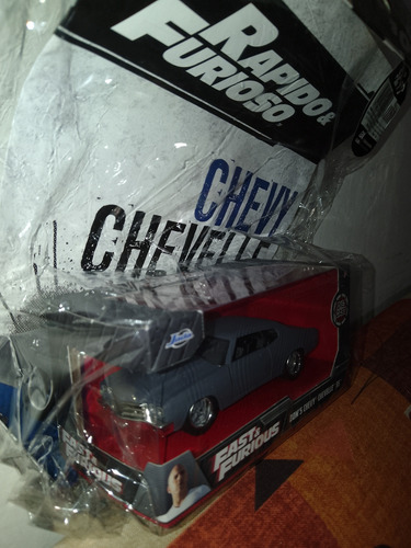Auto Rápido Y Furioso Luppa Chevy Chevelle Ss #13 Esc 1:32 Gris Oscuro (Usado)