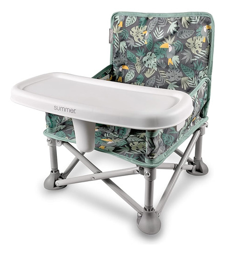 Summer Infant Pop N Sit Booster Portátil Dlx (jungle Botanic